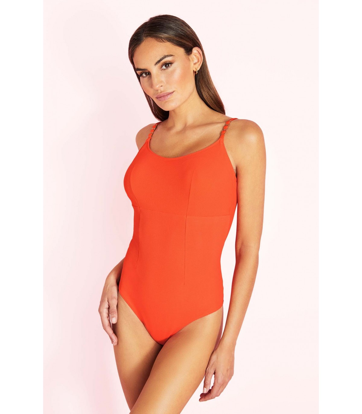 WIRELESS SQUARE NECKLINE SWIMSUIT