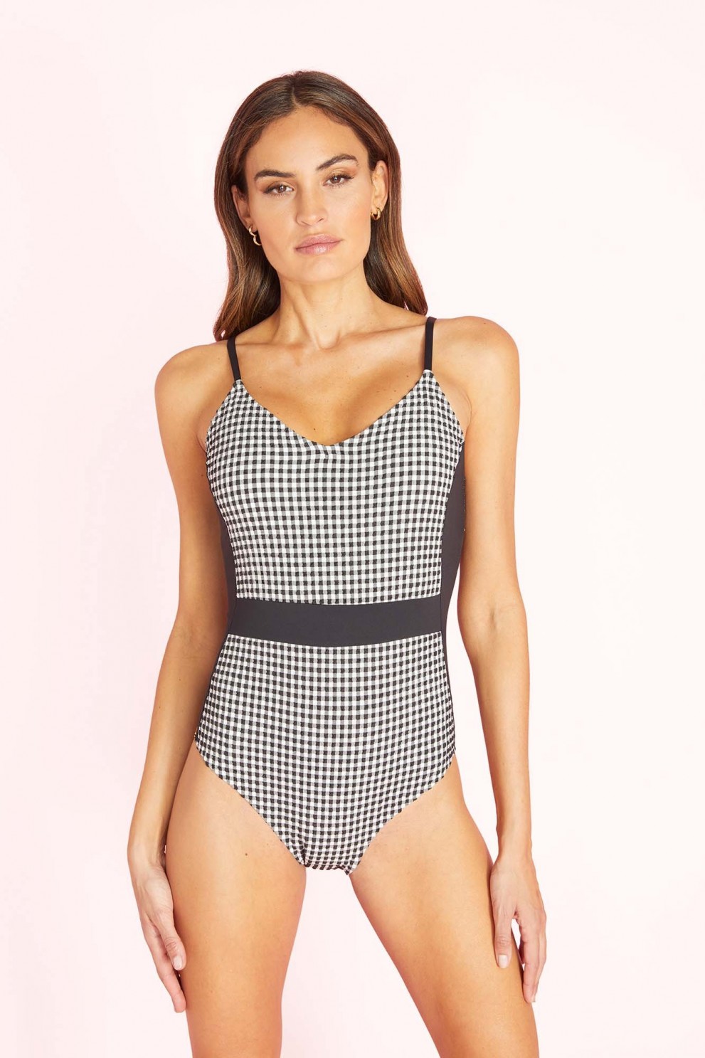 WIRELESS SQUARE NECKLINE SWIMSUIT