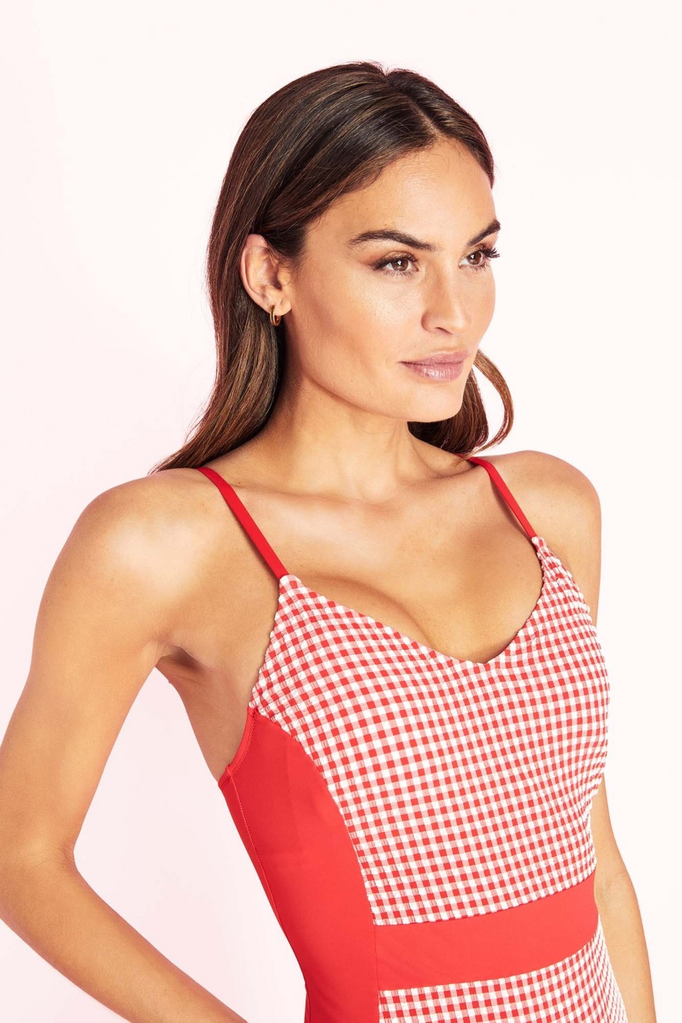 WIRELESS SQUARE NECKLINE SWIMSUIT
