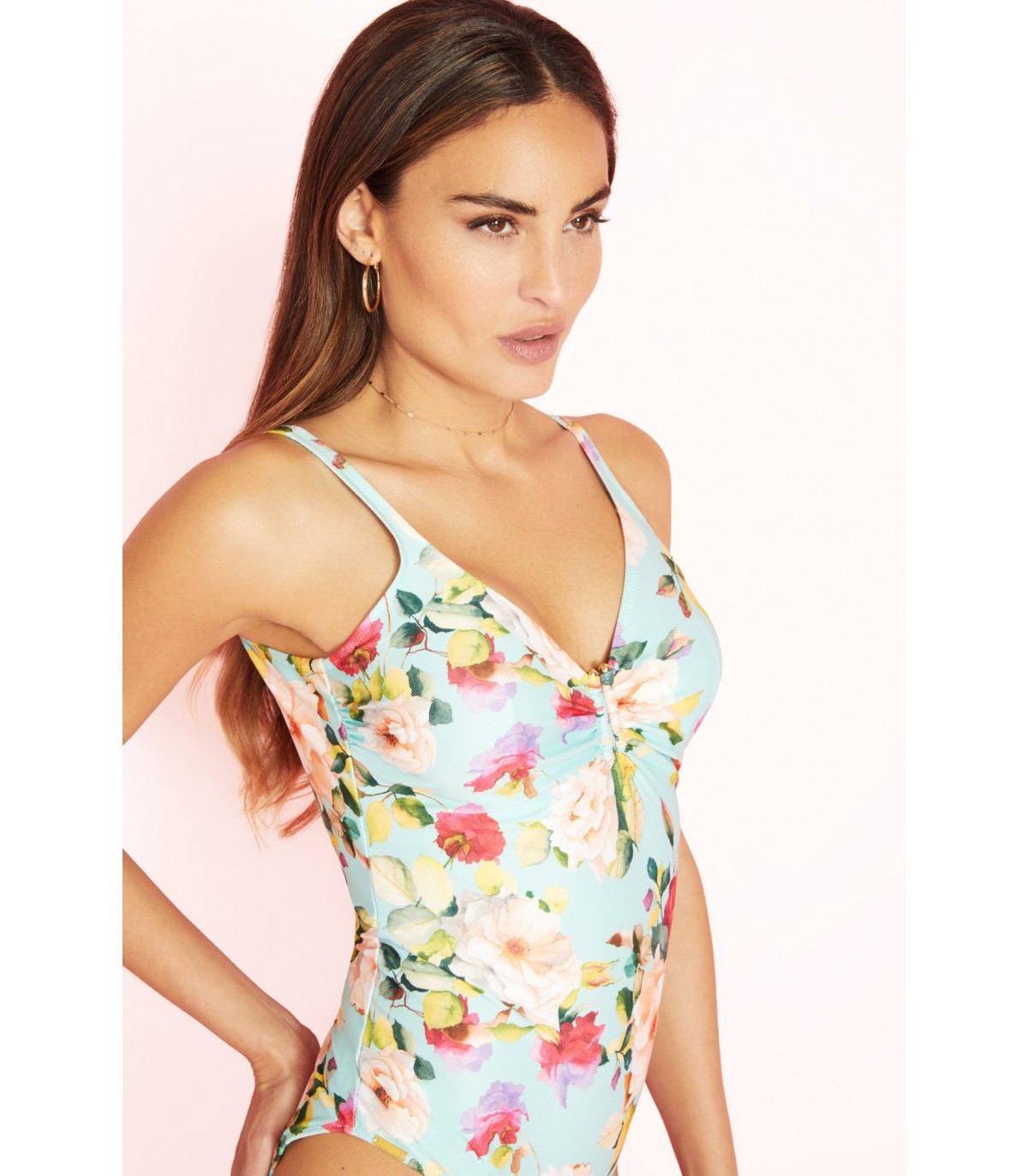 V-NECK WIRELESS SWIMSUIT