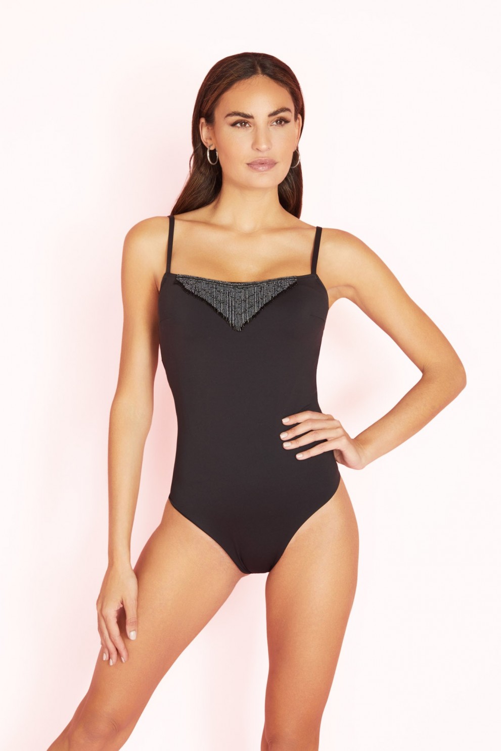 WIRELESS SQUARE NECKLINE SWIMSUIT