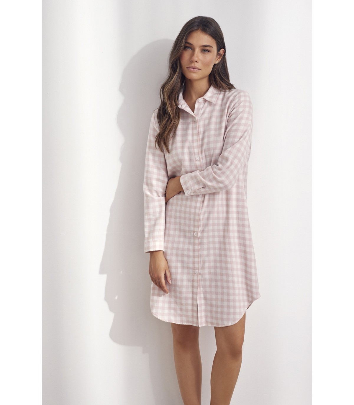 CAMISA DE NOITE MANGA COMPRIDA